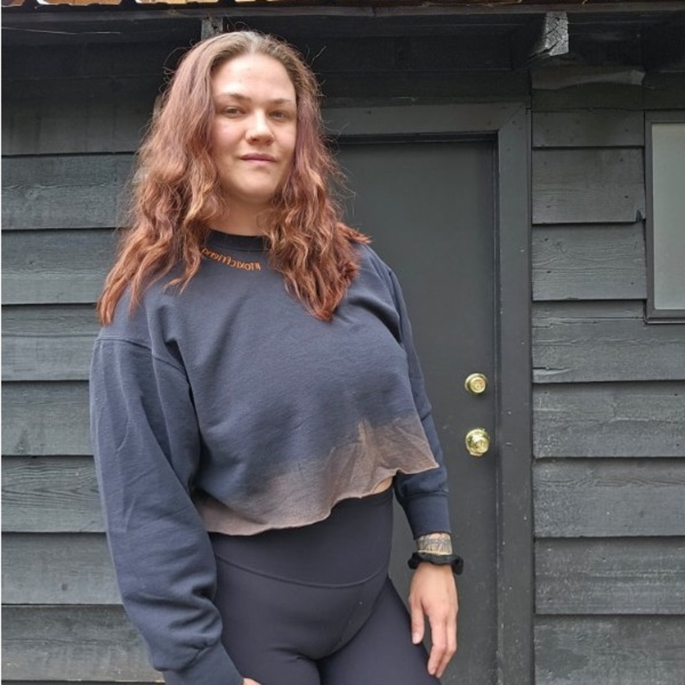 #toxicfriend Black Crew Neck Sweatshirt